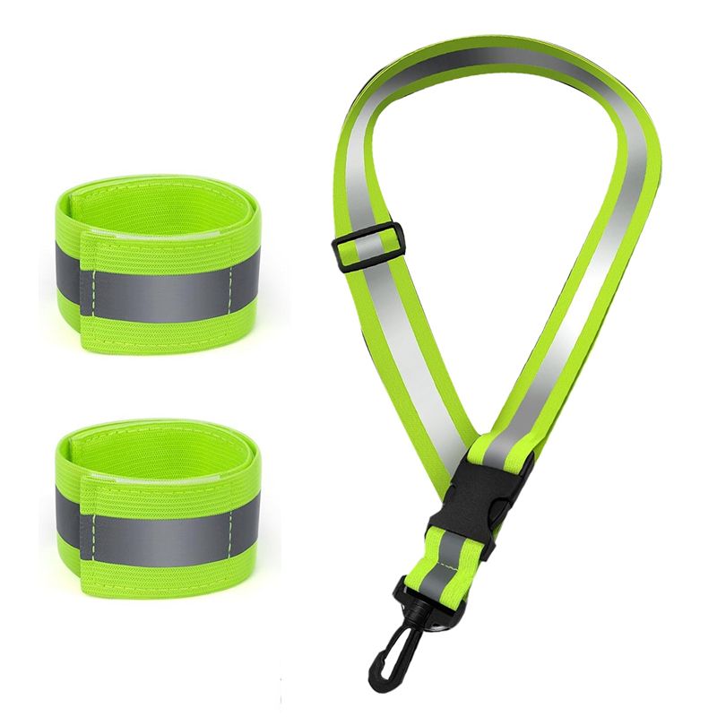 Running Gear Green - A04G-Gece Yürüyüşleri İçin Yansıtıcı Kuşak Yansıtıcı