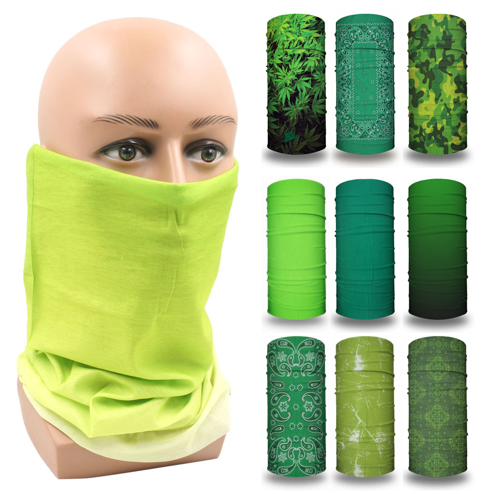 Running Gear Green - Yeşil Yüz Bandanalar Kapak Yürüyüş Boyun