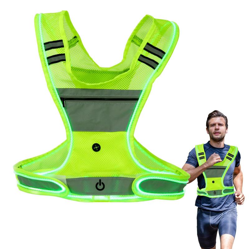 Running Visibility Gear - Led Light Up koşu atleti ön