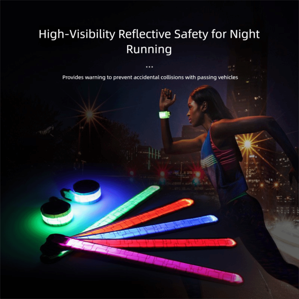 Running Visibility Gear - Pil Tarzı Gece Koşu Kol Bandı